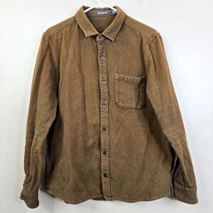 Toad & Co Mens Earl Long Sleeve Organic Cotton Button Down Shirt Medium